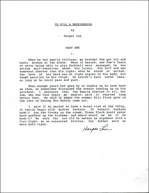 Lot 593 Harper Lee