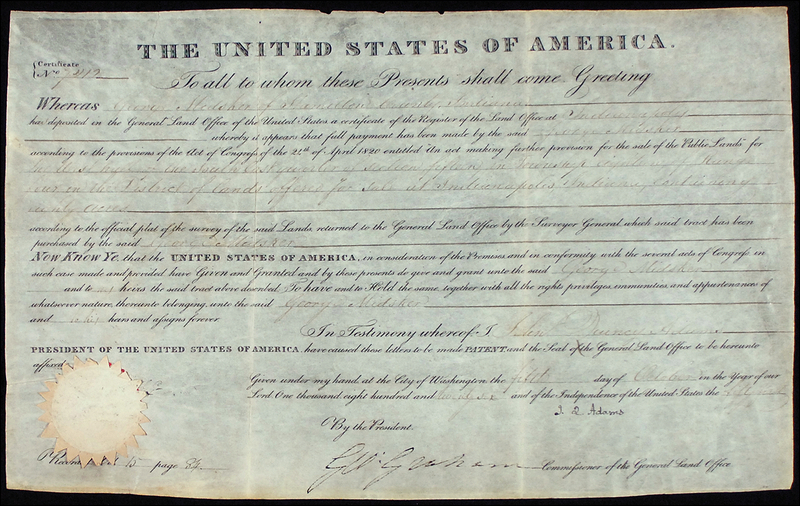 Lot 3 John Quincy Adams