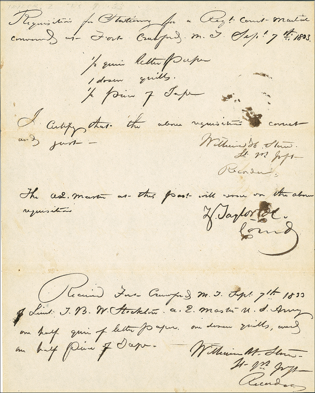 Lot 157 Zachary Taylor
