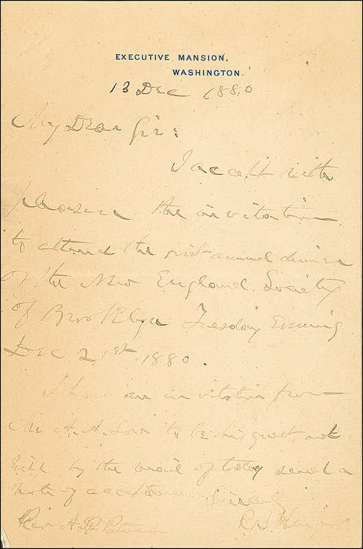 Lot 67 Rutherford B. Hayes