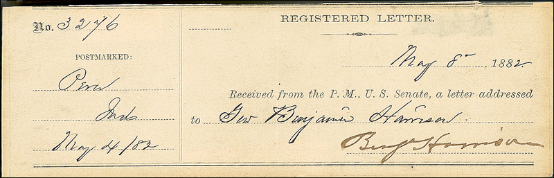 Lot 66 Benjamin Harrison