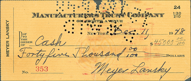 Lot 291 Meyer Lansky