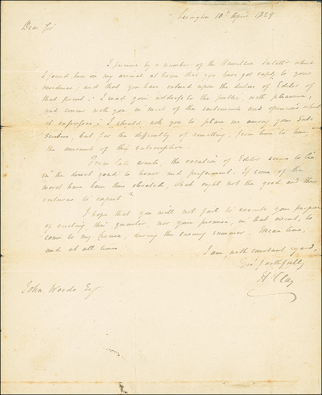 Lot 202 Henry Clay