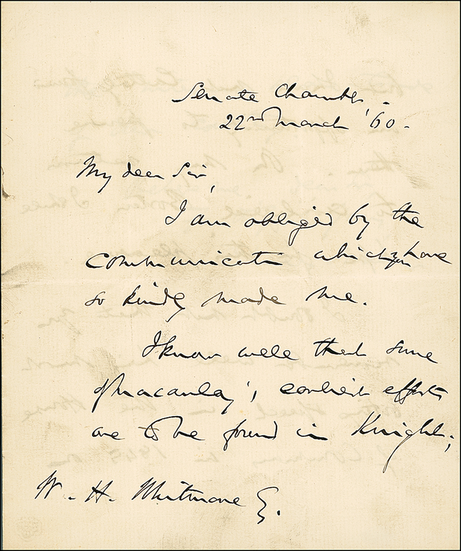 Lot 358 Charles Sumner