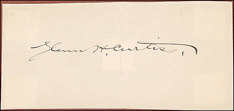 Lot 482 Glenn Curtiss