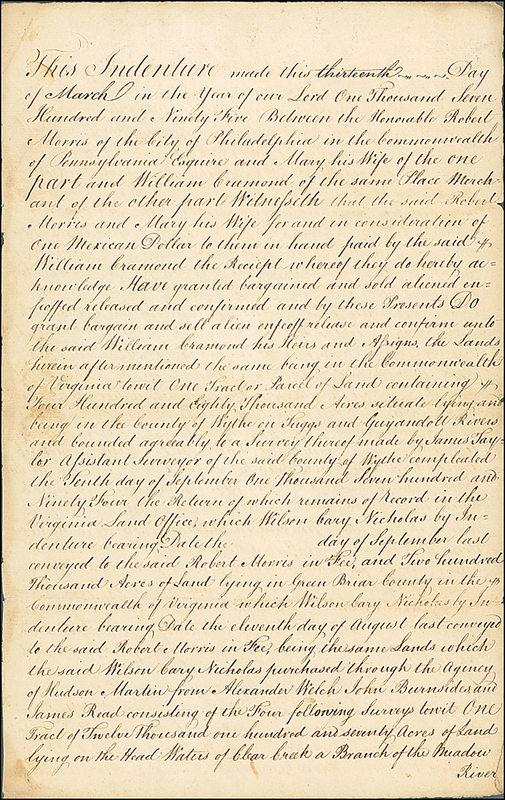 Lot 222 Declaration of Independence: Morris, Robert