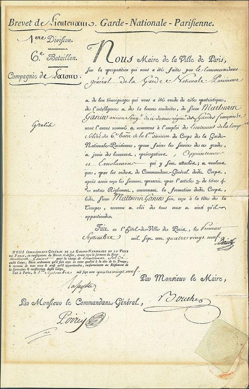 Lot 418 Marquis de Lafayette