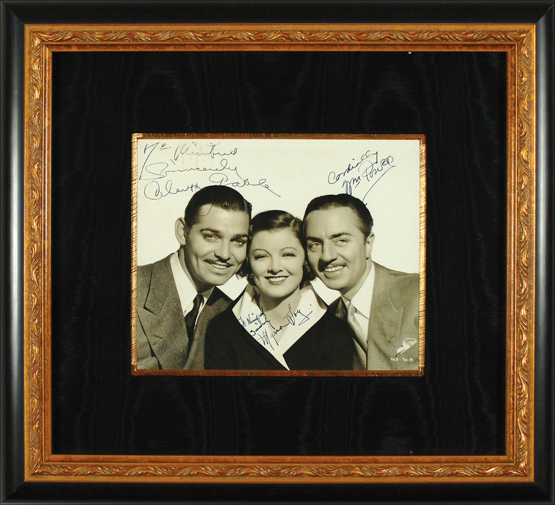 Lot 1007 Clark Gable, Myrna Loy and William Powell