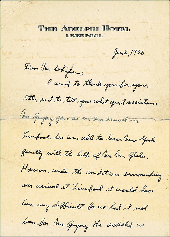 Lot 490 Charles Lindbergh