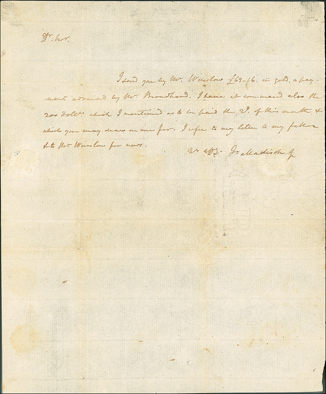 Lot 111 James Madison