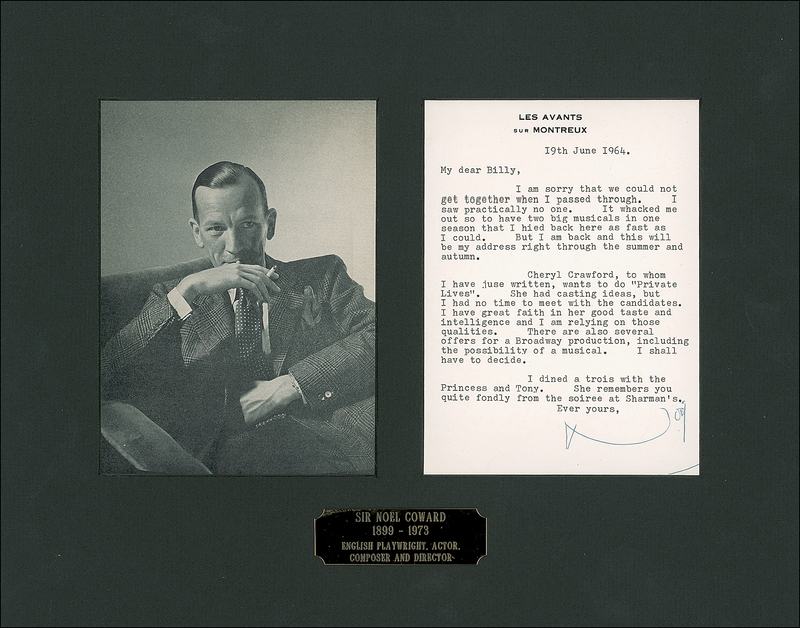 Lot 954 Noel Coward
