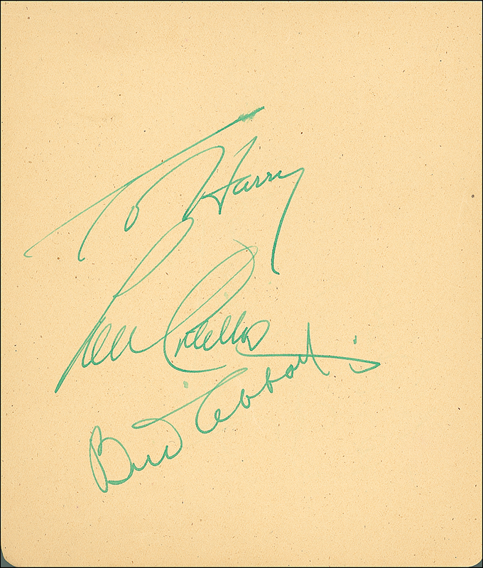 Lot 884 Abbott and Costello