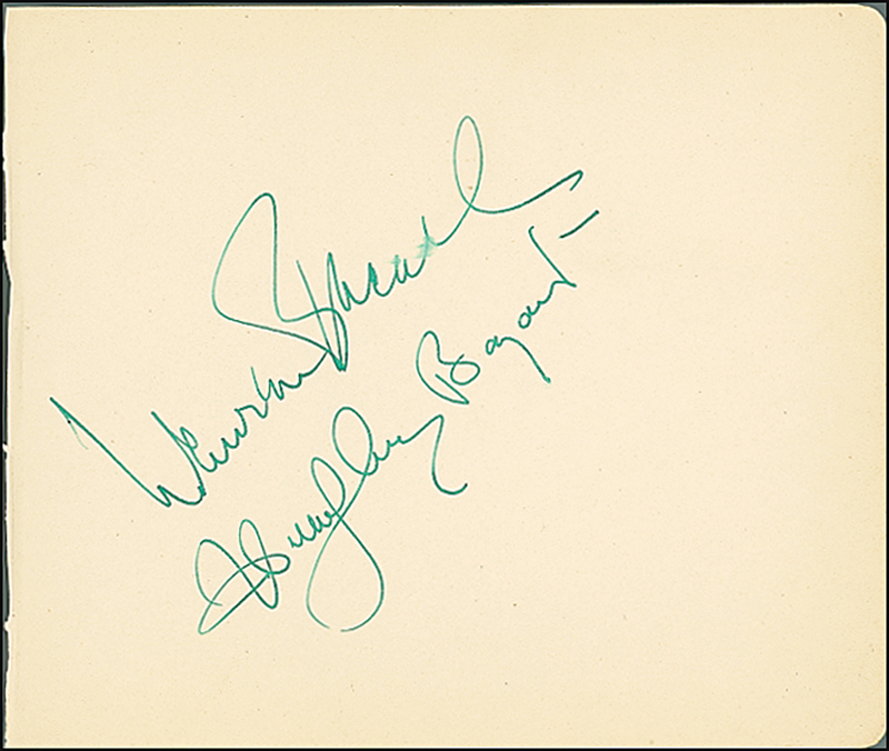 Lot 926 Humphrey Bogart and Lauren Bacall