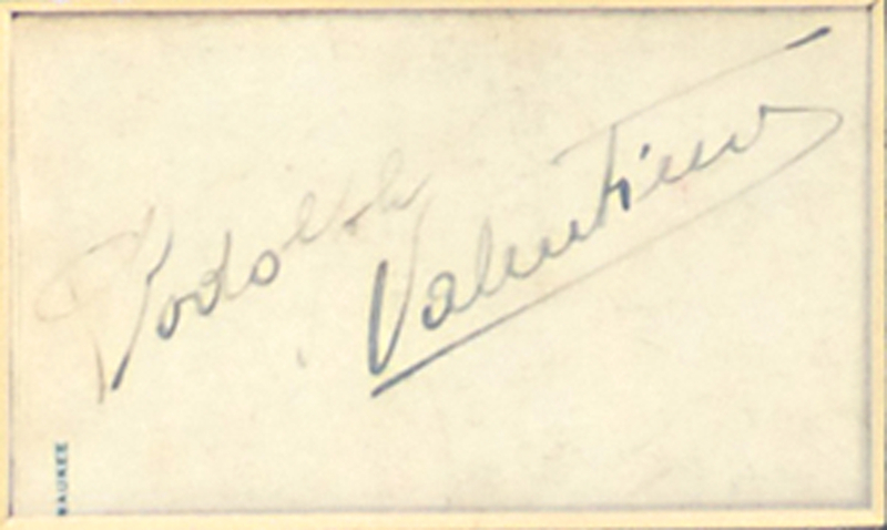 Lot 1245 Rudolph Valentino