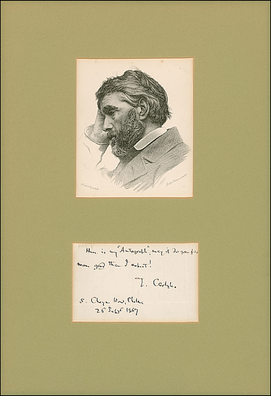 Lot 539 Thomas Carlyle
