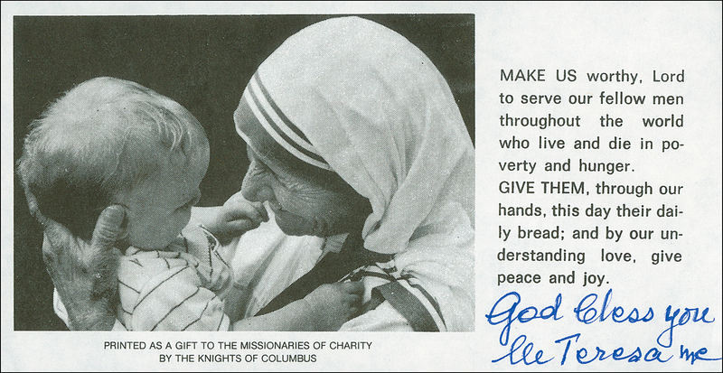 Lot 310 Mother Teresa