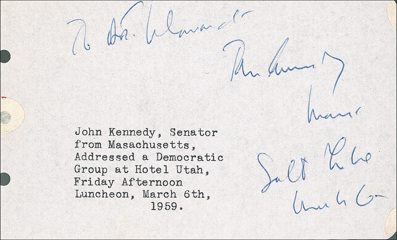 Lot 93 John F. Kennedy