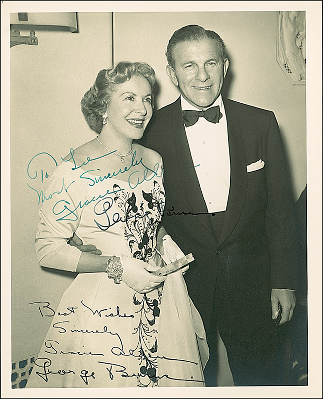 Lot 935 George Burns and Gracie Allen
