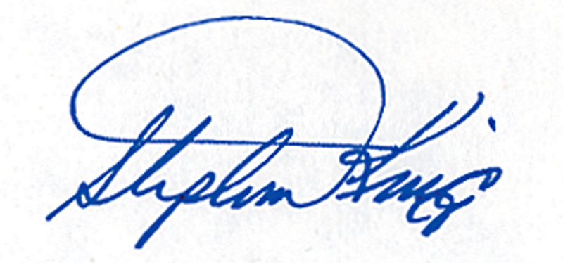 Lot 585 Stephen King