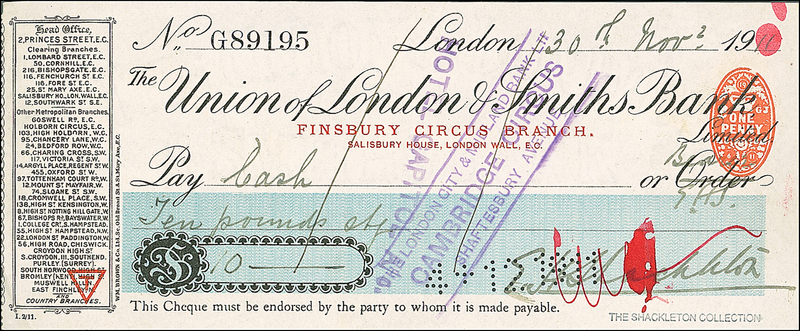 Lot 354 Ernest Shackleton