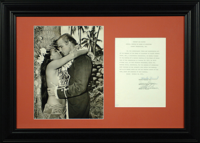 Lot 929 Marlon Brando