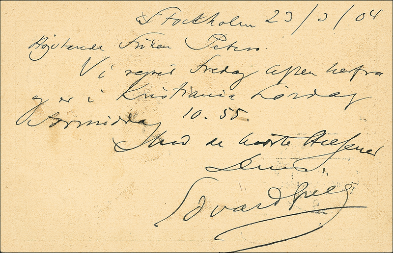 Lot 758 Edvard Grieg