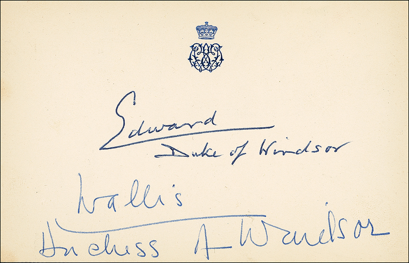Lot 231 Duke & Duchess of Windsor