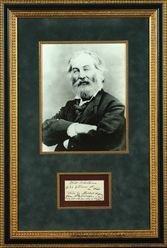 Lot 647 Walt Whitman
