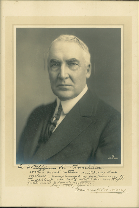 Lot 61 Warren G. Harding