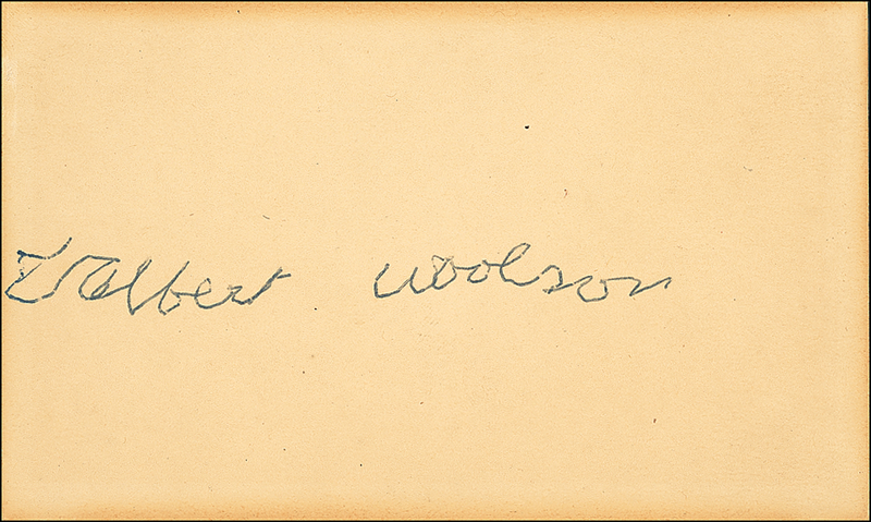 Lot 452 Albert Woolson