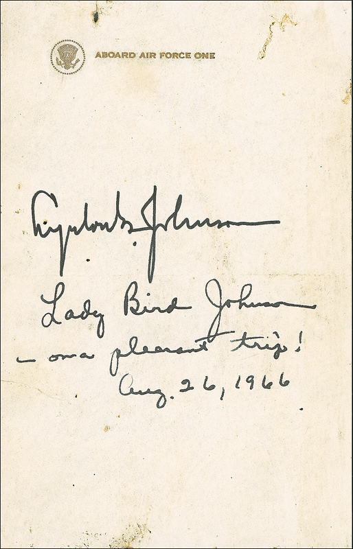Lot 79 Lyndon and Lady Bird Johnson
