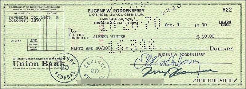 Lot 1221 Star Trek: Roddenberry, Gene