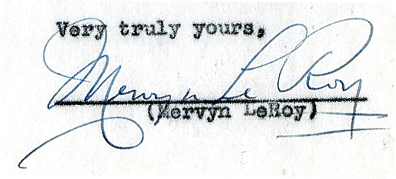 Lot 1110 Mervyn LeRoy