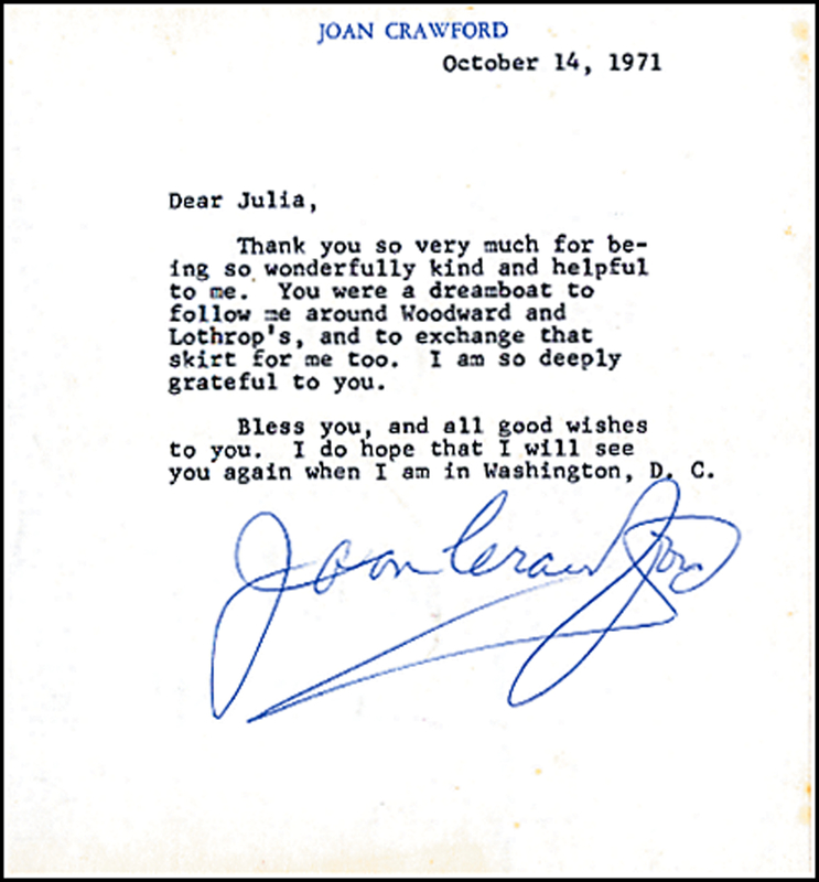 Lot 958 Joan Crawford