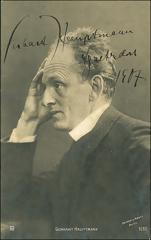 Lot 569 Gerhart Hauptmann
