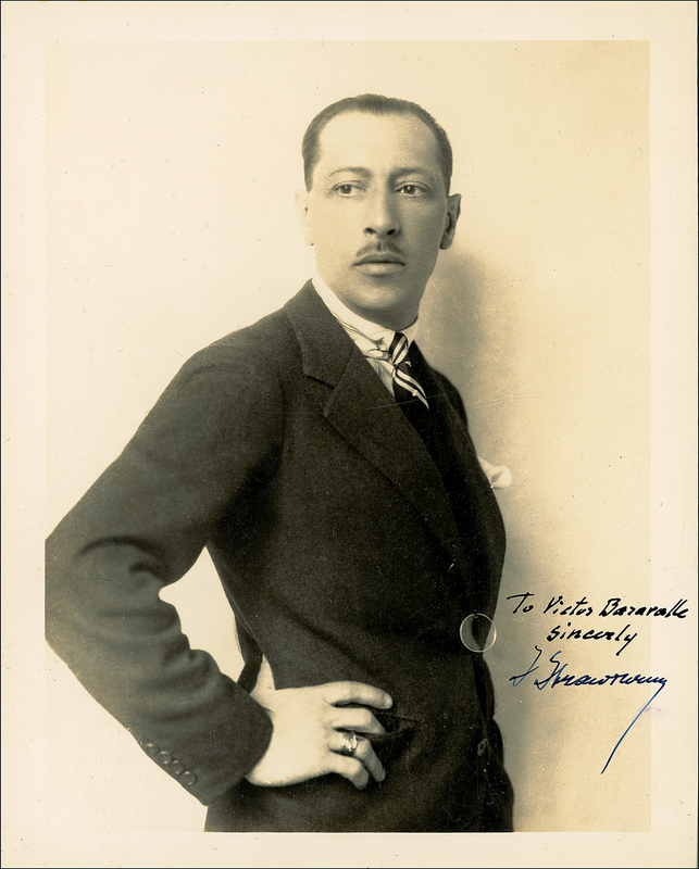 Lot 861 Igor Stravinsky