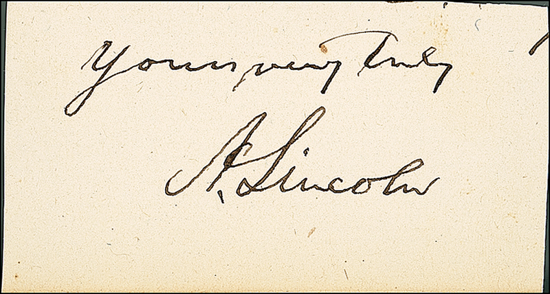 Lot 107 Abraham Lincoln