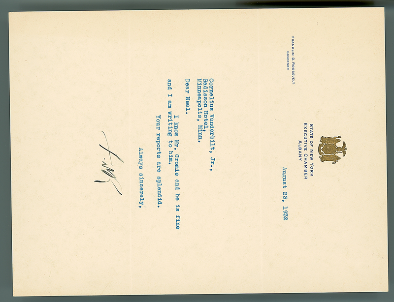 Lot 145 Franklin D. Roosevelt