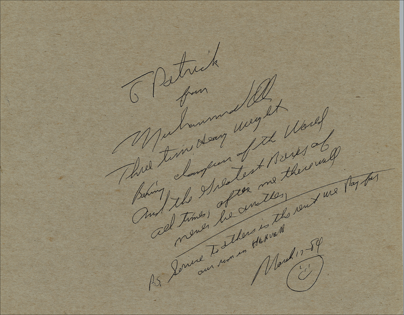 Lot 1290 Muhammad Ali