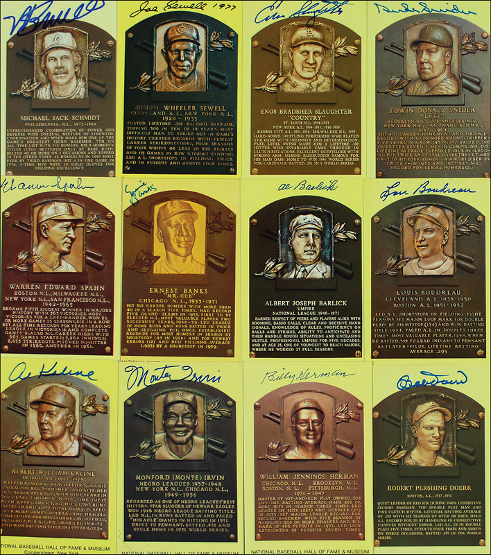 Lot 1309 Baseball Hall of Famers