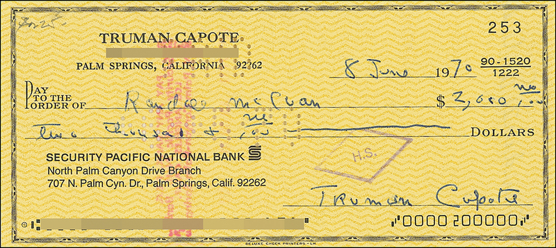 Lot 538 Truman Capote