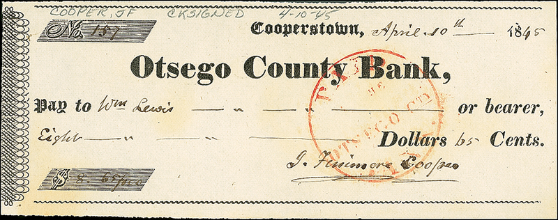 Lot 549 James Fenimore Cooper