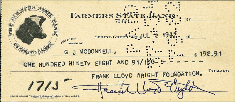 Lot 376 Frank Lloyd Wright