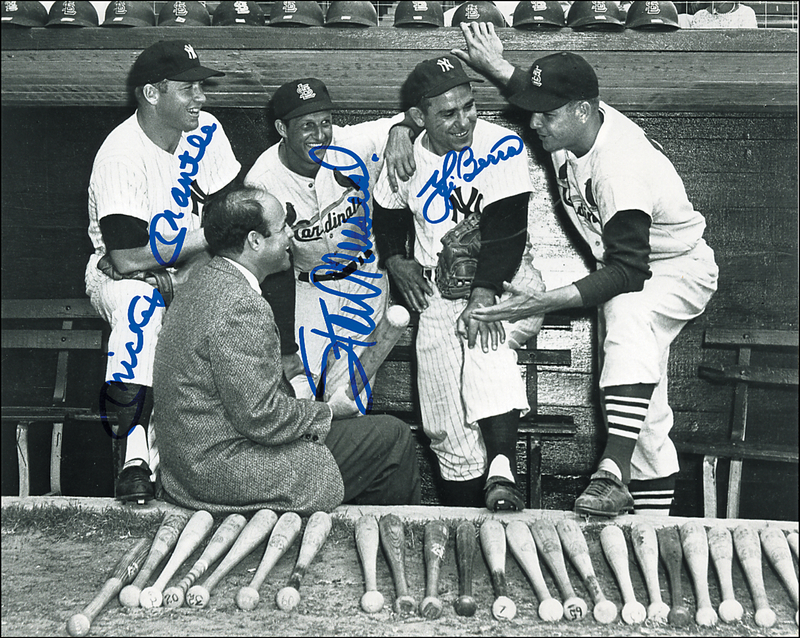 Lot 1313 Baseball: Mantle, Musial, and Berra
