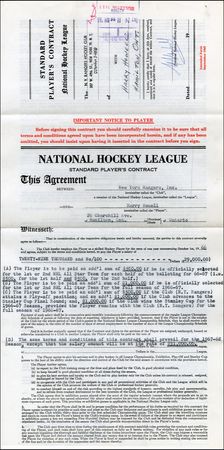 Lot #1338 Clarence Campbell, Harry Howell and Emile Francis - Image 1