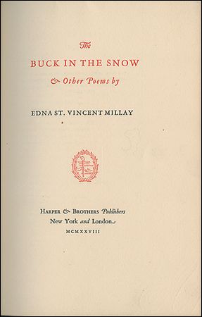 Lot #602 Edna St. Vincent Millay - Image 1