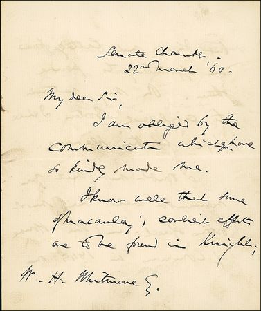 Lot #358 Charles Sumner - Image 1