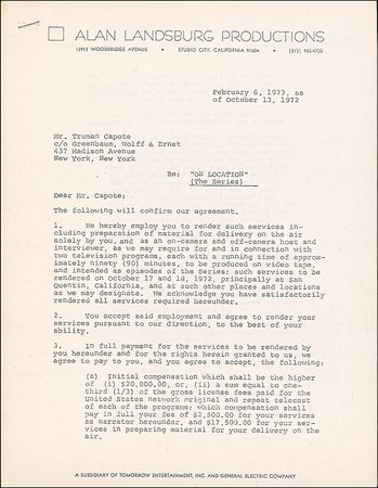 Lot #537 Truman Capote - Image 1