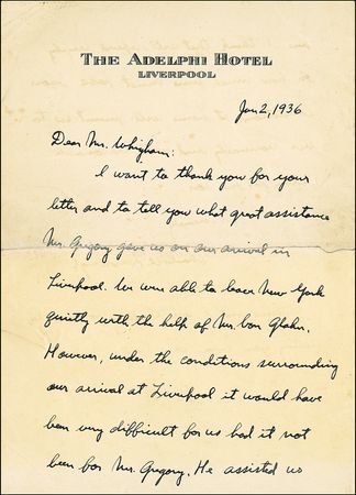 Lot #490 Charles Lindbergh - Image 1