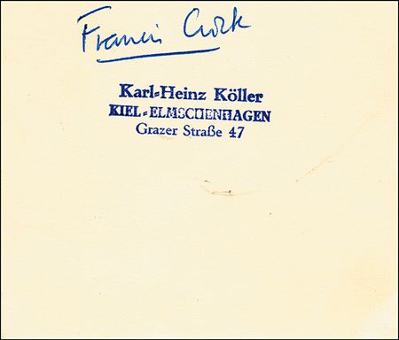 Lot #370 James Watson, Francis Crick, and Mauricio Wilkins - Image 1
